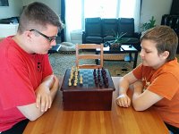 10 Matthew and Adam playing chess - April 22, 2017